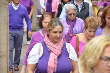 Telde protesta en silencio contra la violencia machista (Foto TA y Francisco Javier Santana)